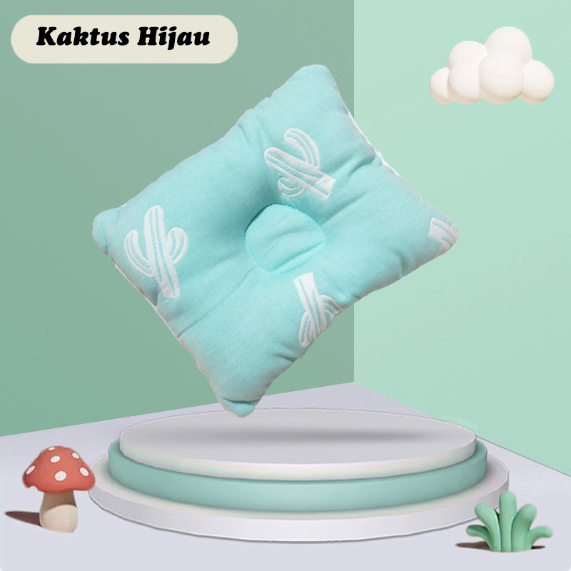 Bantal Bayi Anti Peyang Baby Ecobaby Compound Pillow 100% Cotton 25*30cm