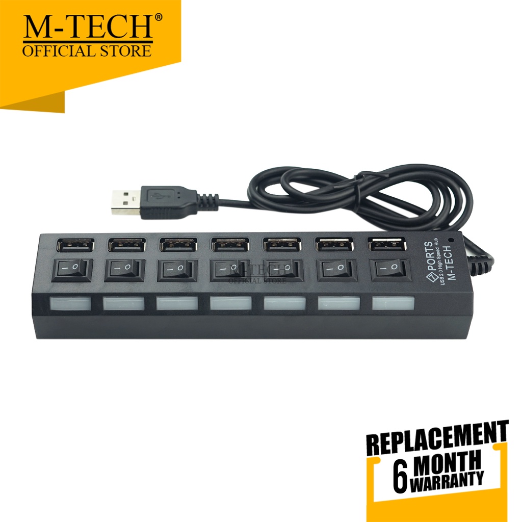 Usb 2.0 Hub Usb 7 Lubang Port 7 Switch