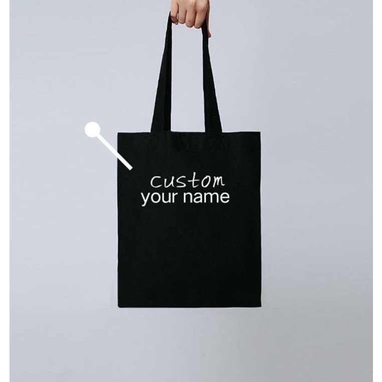 Totebag Kanvas Premium custom nama