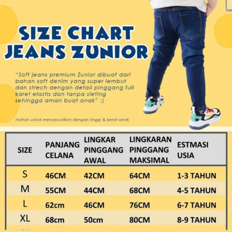 celana jeans anak panjang clana Anak Denim Panjang bahan premium usia 1-10 thn