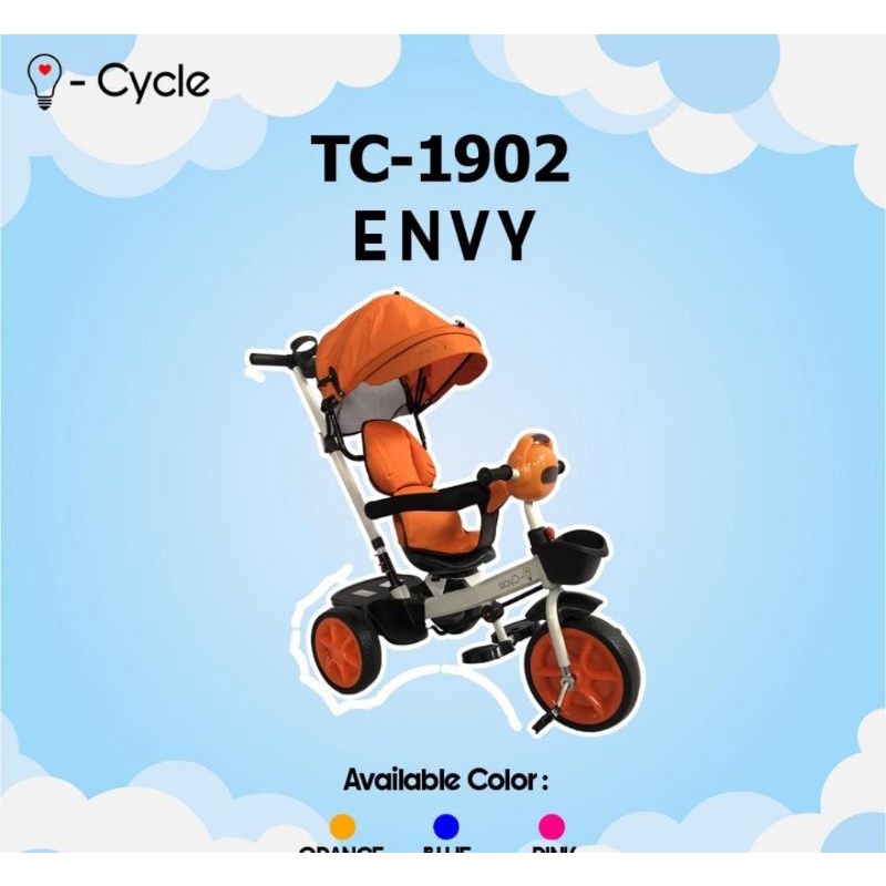 Wim cycle tricycle envy sepeda roda tiga dorong anak