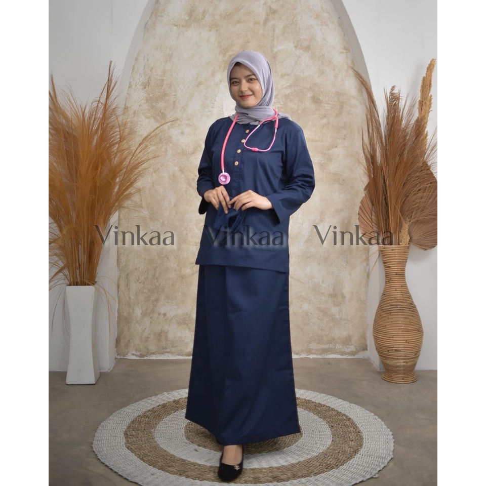 BAJU OKA bawahan ROK (Ventura dan American Drill ) uk XL, XXL, 4L dan 5L