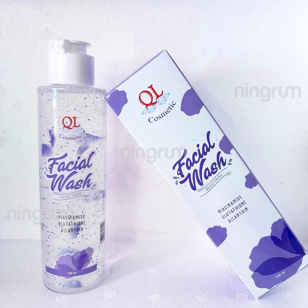 Ningrum QL Cosmetic Facial Wash Brightening | Acne 150ml Sabun Cuci Muka Facial Foam - 7010