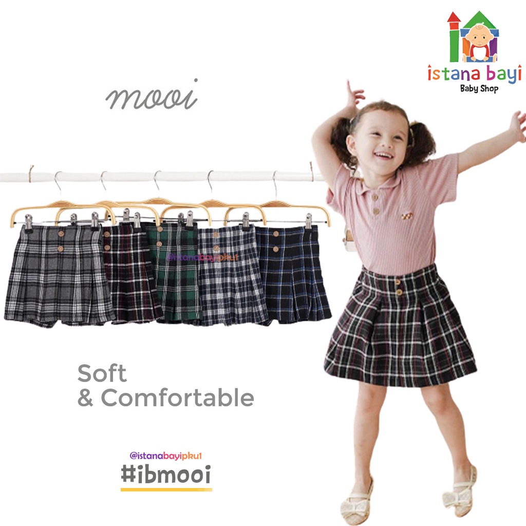 Mooi Rok Anak Perempuan Flanel - Mooi Andin Skirt