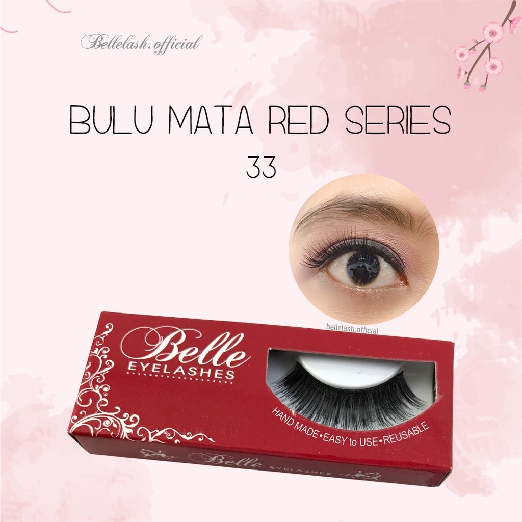 33 Bulu Mata Palsu Handmade Natural False Eyelash Eye Lashes