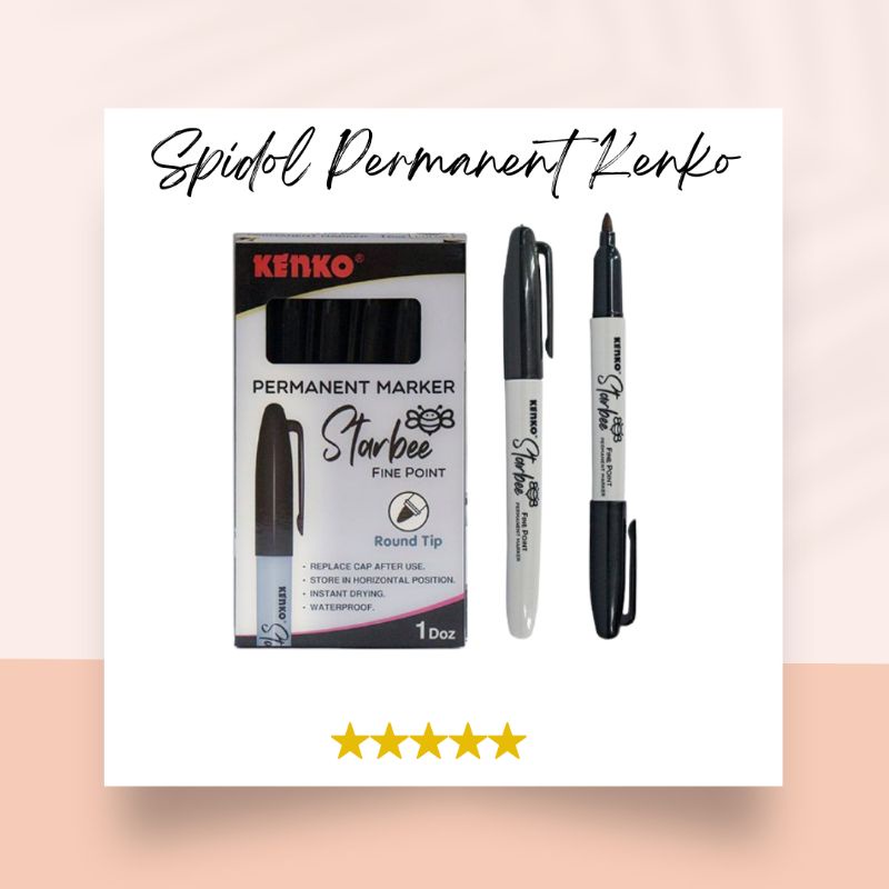 

SN213 Spidol Hitam Permanent Kenko Murah