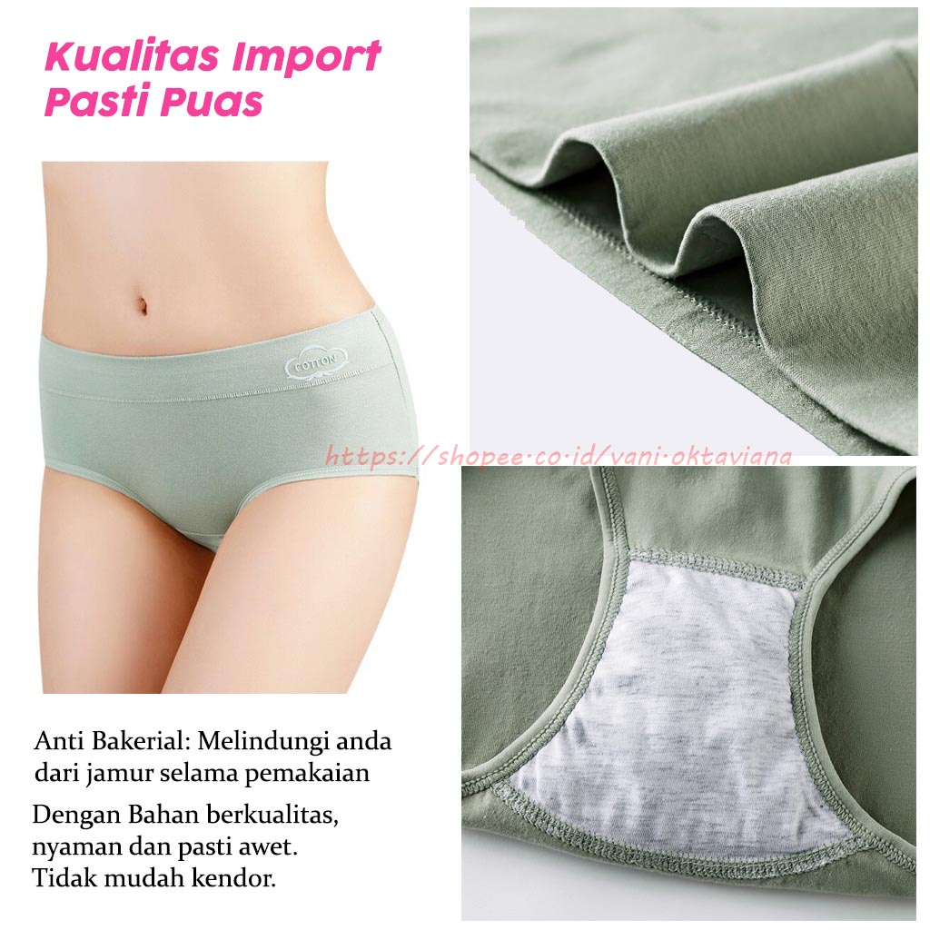 Celana Dalam Wanita Katun Menyerap Keringat Celana Dalam Katun Halus Nyaman Dipakai | Women Panties Underwear