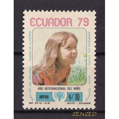 

0540 Perangko Ekuador 1979 Intl Year of The Child 1v Mnh