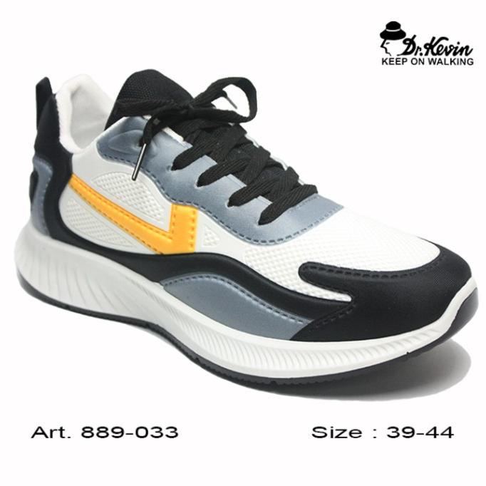 Dr. Kevin Sepatu Sport Pria Men Sneakers 889-033 - Putih/Kuning