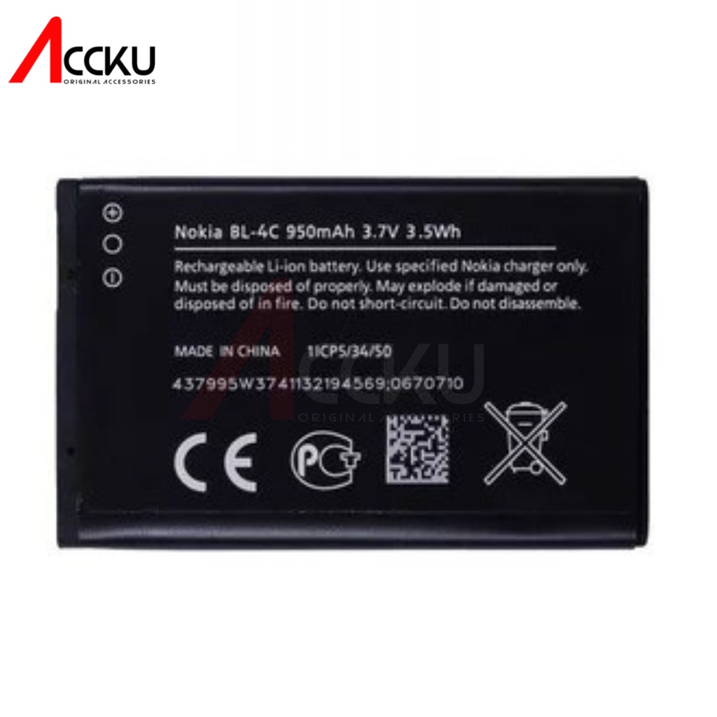 BL-4C Baterai Nokia 6100 6260 7200 Baterai 1202 1203 1661 1662 2652 2690 3230 3500 BL-4C Battery Nokia 5100 6300 6108 2310Batre Nokia 2650 6101 6103 Baterai Nokia BL4C 6125 7270 6131 Battrei Nokia 6170 Baterai Nokia 6136 6300 6300i 6301 X2-00