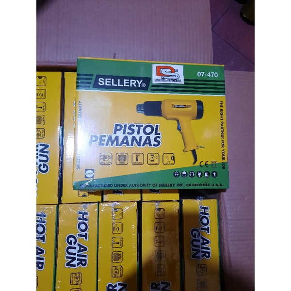 Hot Air Gun Heat Gun Pistol Pemanas Sellery 07-470 alat pemanas sticker / pipa dll