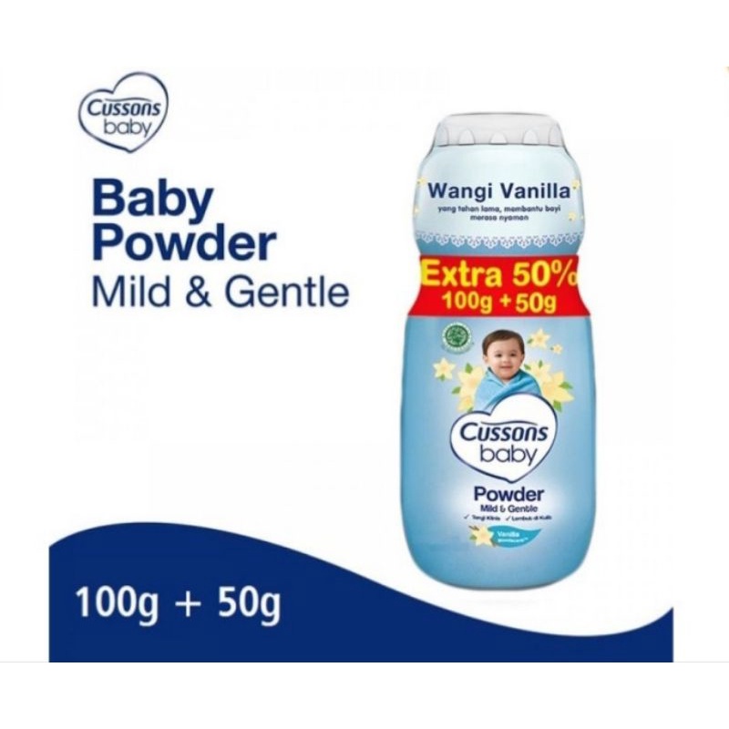 Cussons Baby Powder 100gr + 50gr/Bedak Baby