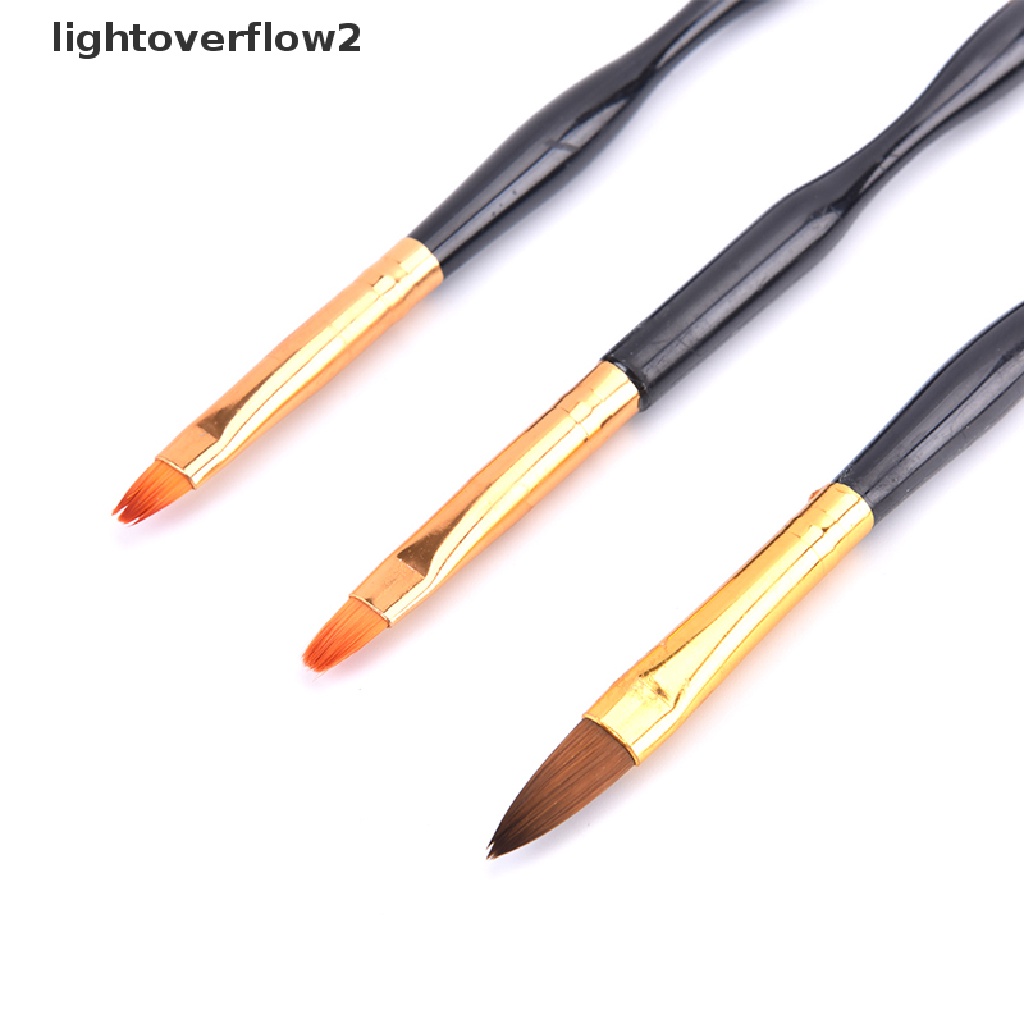 (lightoverflow2) Kuas Kutek Gel UV Ultra Tipis Untuk Manicure