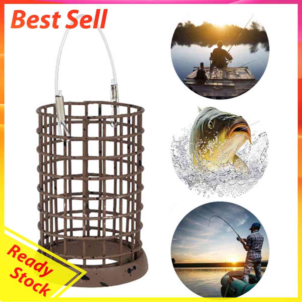 Fishing Distance Bait Lure Cage Feeder for Carp Basket Round Square Tackle Tool