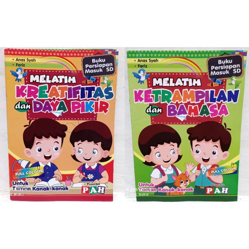 Buku Melatih Keterampilan dan Bahasa / Kreatifitas dan Daya Pikir Untuk TK
