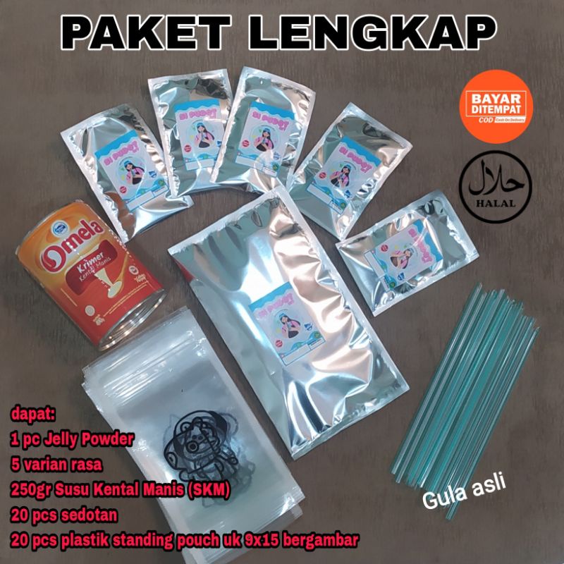 Paket pudot/puding sedot instan gula asli