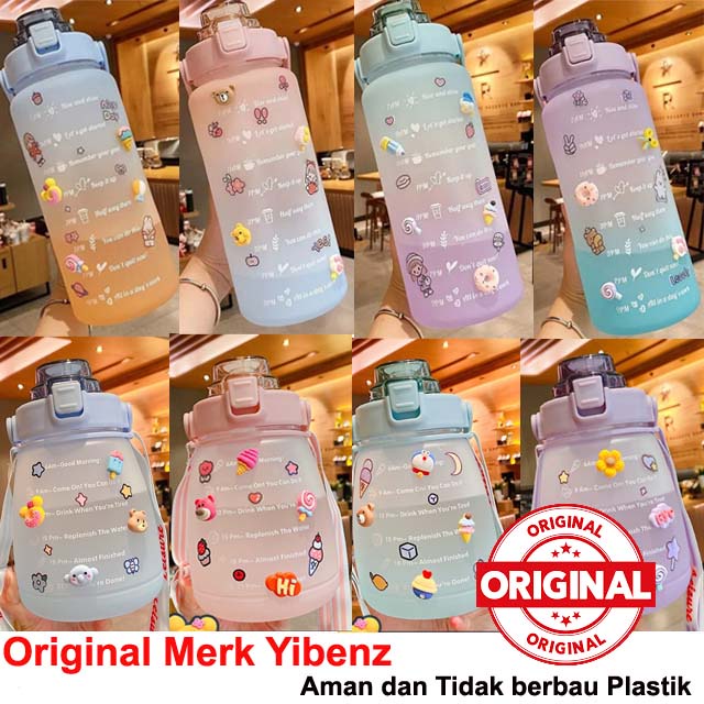 F914 READY STOCK Botol Minum Korea / Botol 1400ml / Botol minum Kiyowo / Botol Minum Cantik / Botol 