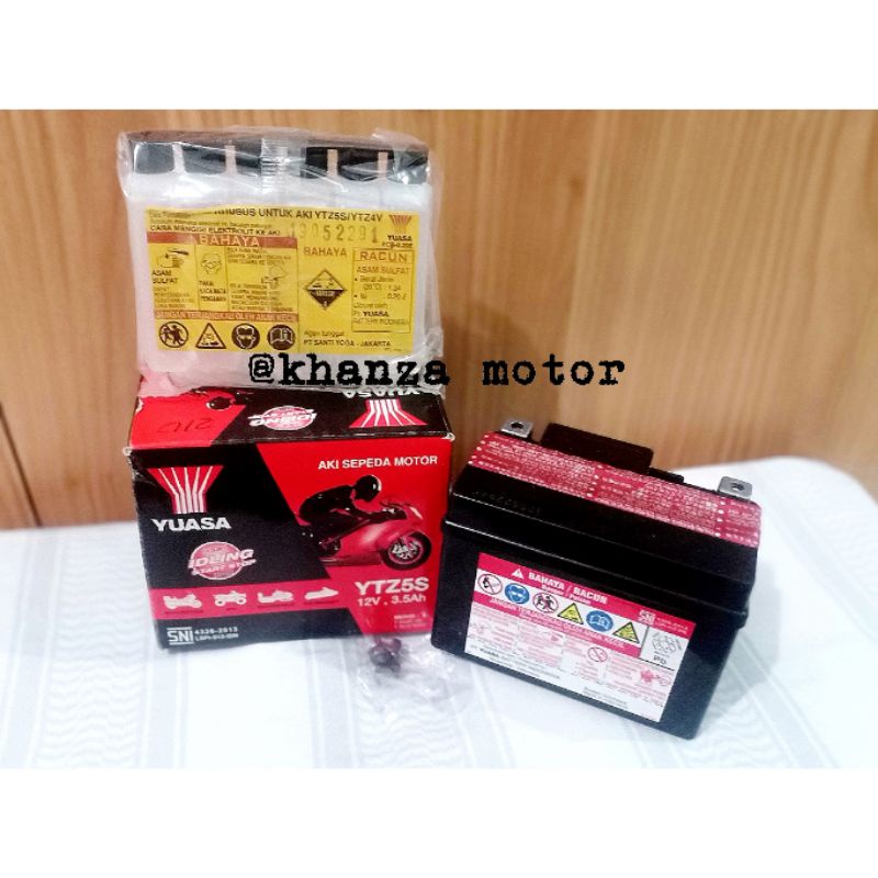 AKI KERING YUASA YTZ5S ORIGINAL AKI SCOOPY, BEAT