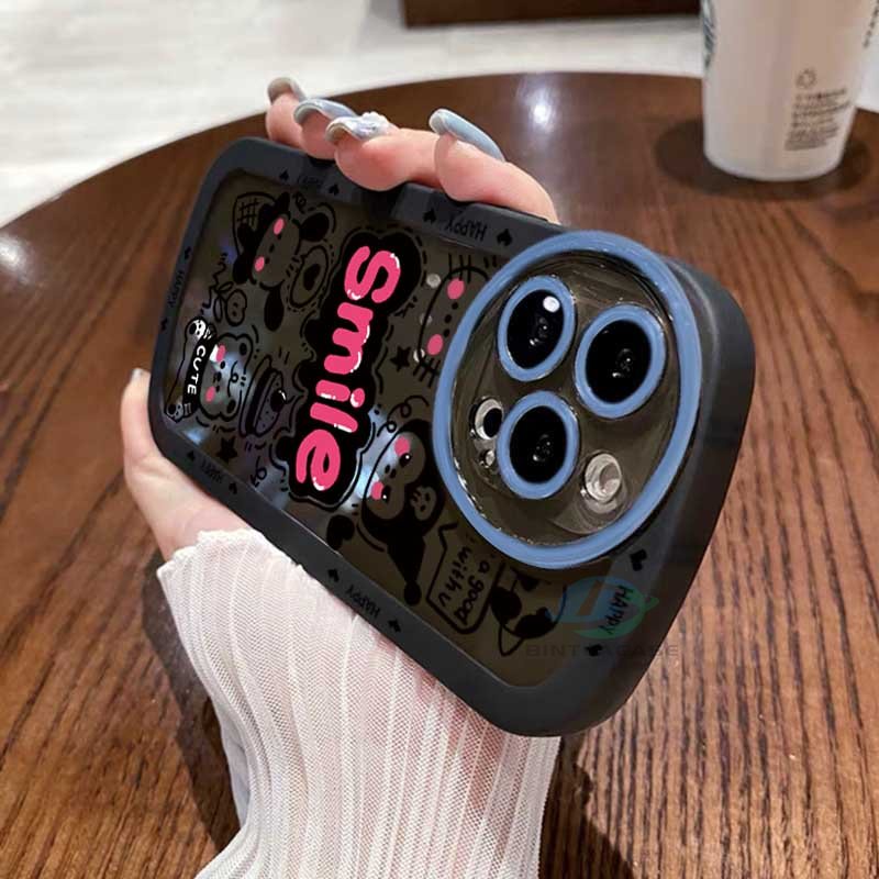 Casing TPU Redmi Note 11S 11 Pro 10C 10A 9C 9T 9A 10 5G 10S 9 8 8 Pro 7 Poco M3 X3 Pro NFC Motif Kucing Tersenyum