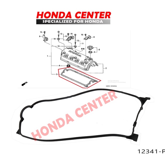 Packing paking perpak karet tutup cover klep cylinder head civic ferio city 1996 1997 1998 1999 2000 20012002