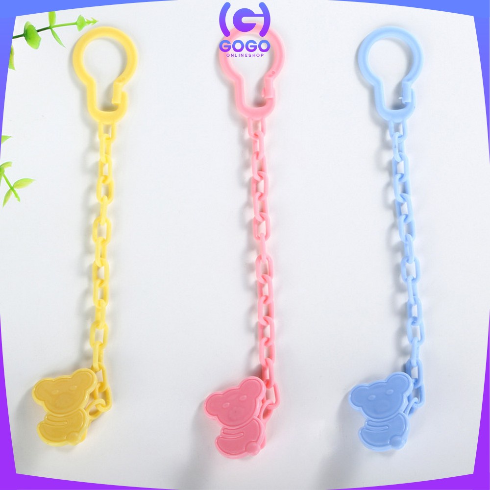 GOGO-C43 Tali Gantungan Empeng Baby / Klip Rantai Penjepit Dot Bayi / Teether Clipper Pacifier Holder