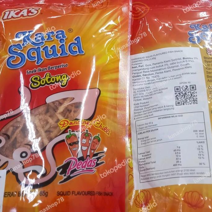 

langsung order saja] Snek ikan pedas berperisa sotong Ika's Kara Squid Dancing Chilli 65g