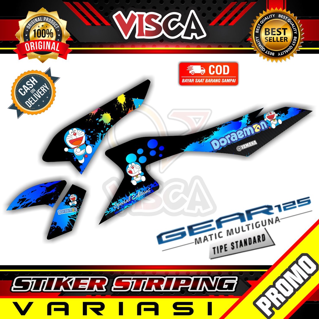 Stiker Motor Yamaha Gear 125 Striping Gear 125 Stiker Yamaha Gear 125 Striping Yamaha Gear 125 Dorae