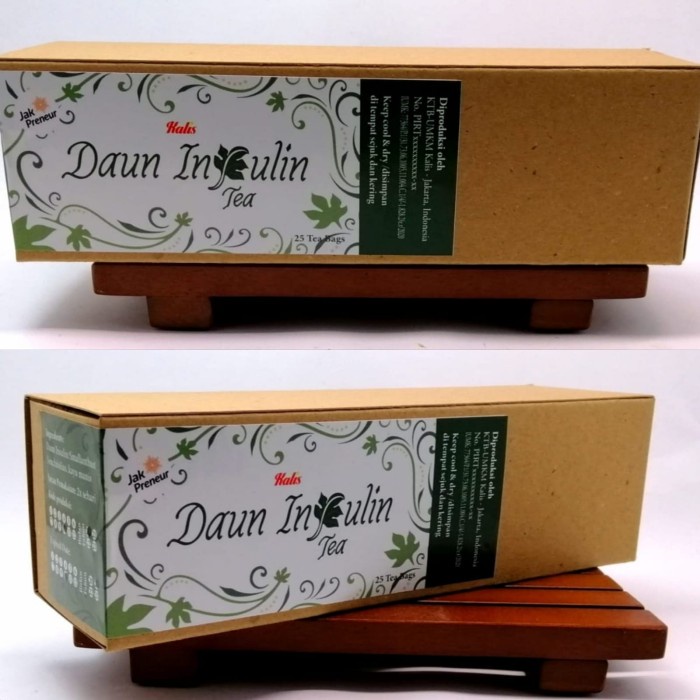 

ORIGINAL MURAH Teh Celup Daun Insulin Herbal isi 25