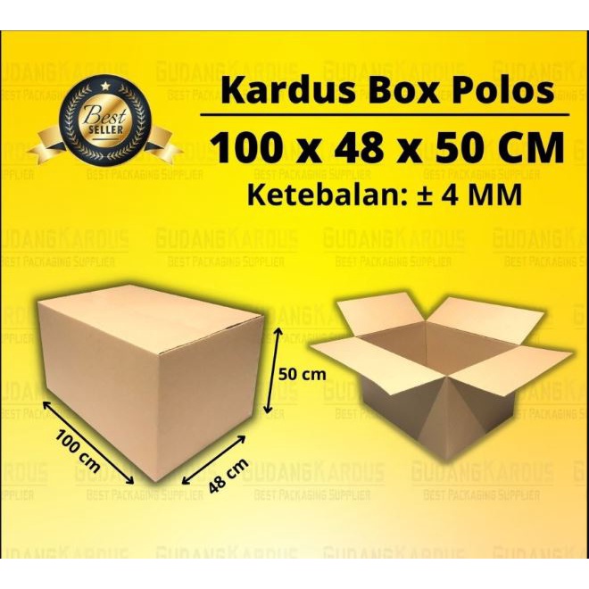 

Kardus Box Jumbo | Karton Box Besar Polos 100 x 48 x 50 CM