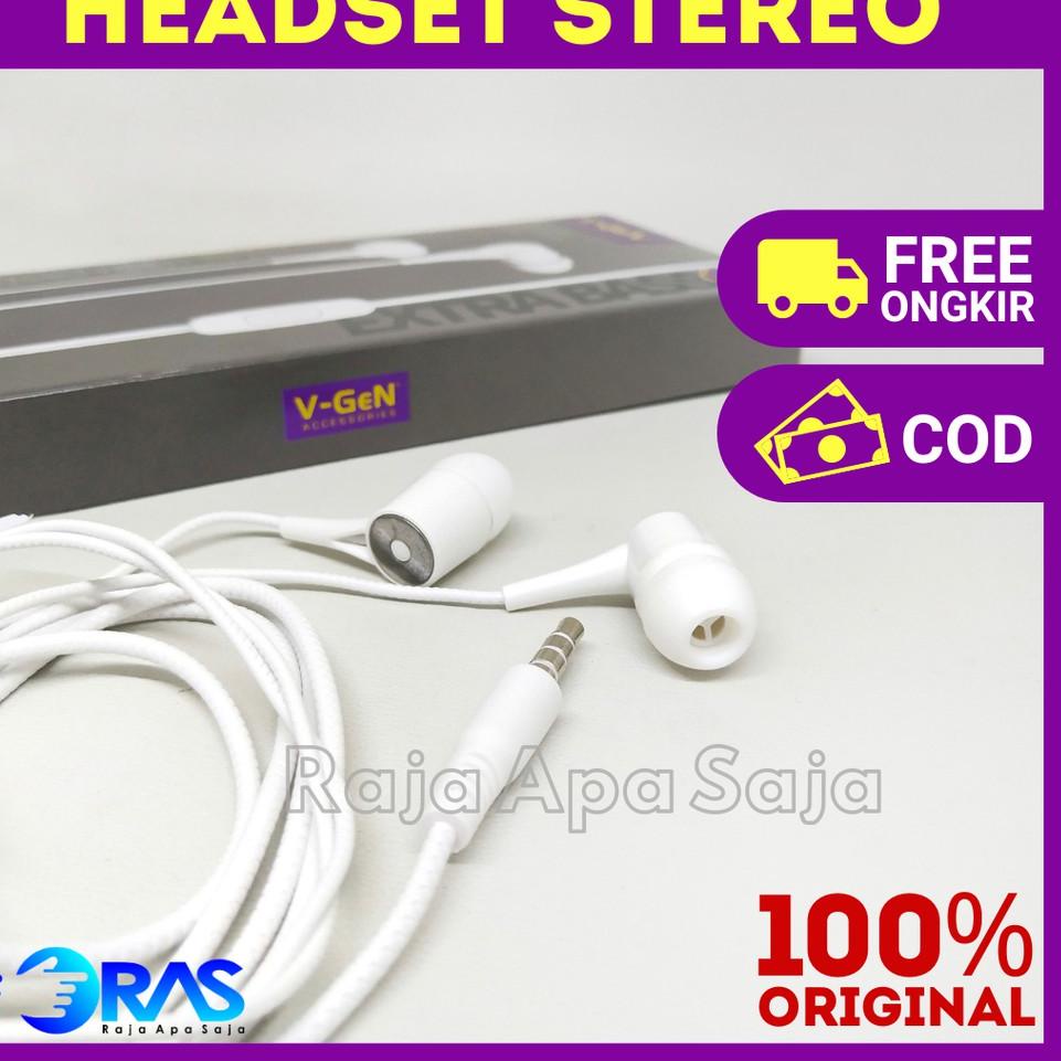 Ready HEADSET VGEN EXTRA BASS - VGEN VEP1-06 Handsfree Hetset Full Bass Stereo Handset Heatset Hense