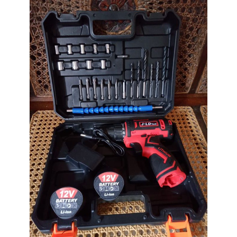 Cordless Drill 12volt JLD Bor baterai 12volt / Cordless Drill JLD 12volt