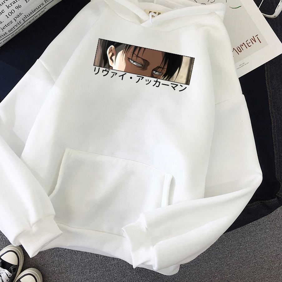 Come--Sweater Hoodie Anime AOT Levi Ackerman Jaket Pria/Wanita/Remaja/Dewasa AOT Levi Ackerman Sweat