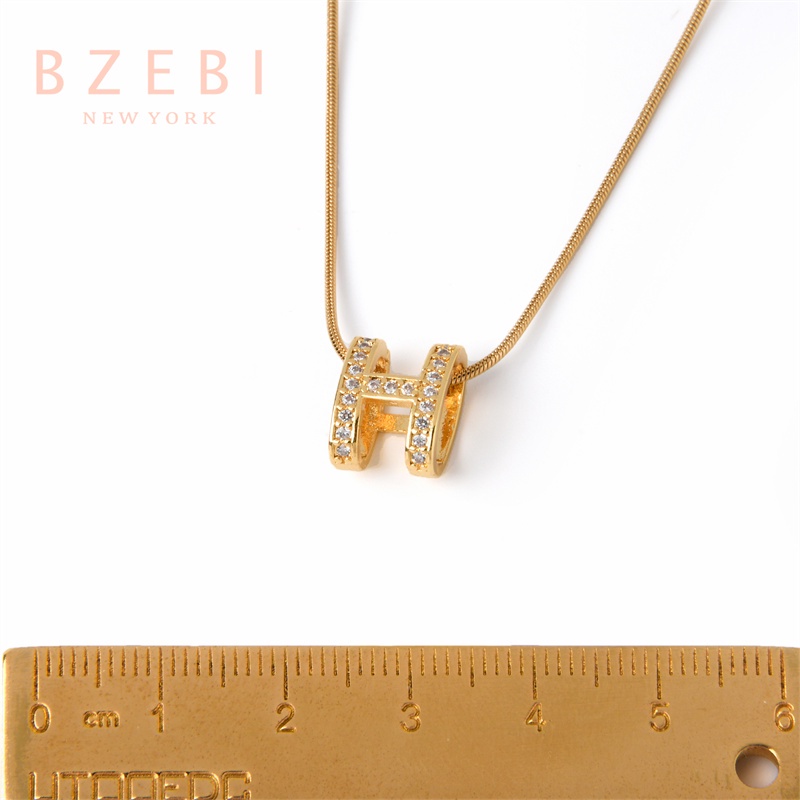 Kalung Emas 18k Liontin Berlian Bahan Titanium Steel 1074n Anti Karat Untuk Hadiah Ulang Tahun Wanita