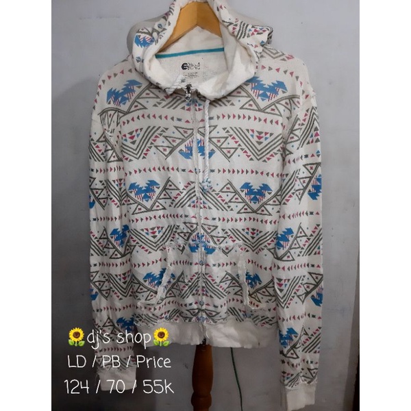 Jakett Zipper Hoodie Billabong Motif Etnik/Tribal LD 124 / XL, XXL, XXXL