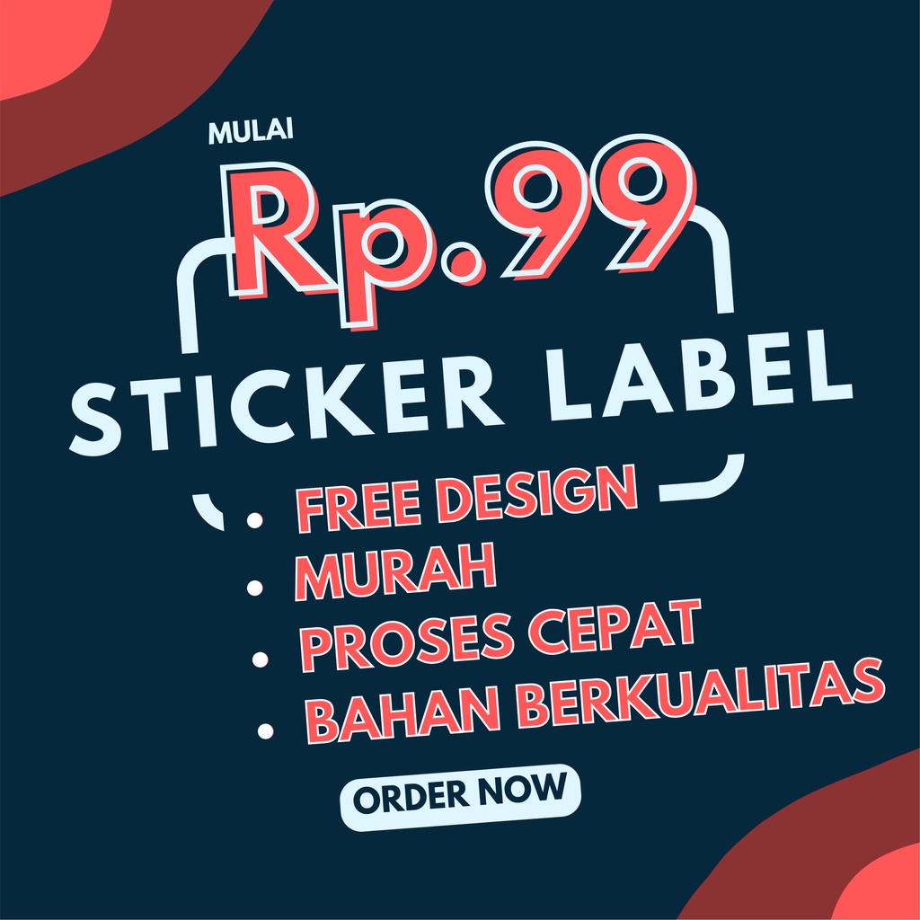 

CETAK STIKER LABEL PRODUK KEMASAN MAKANAN MINUMAN / LEBARAN / STIKER TERIMAKASIH