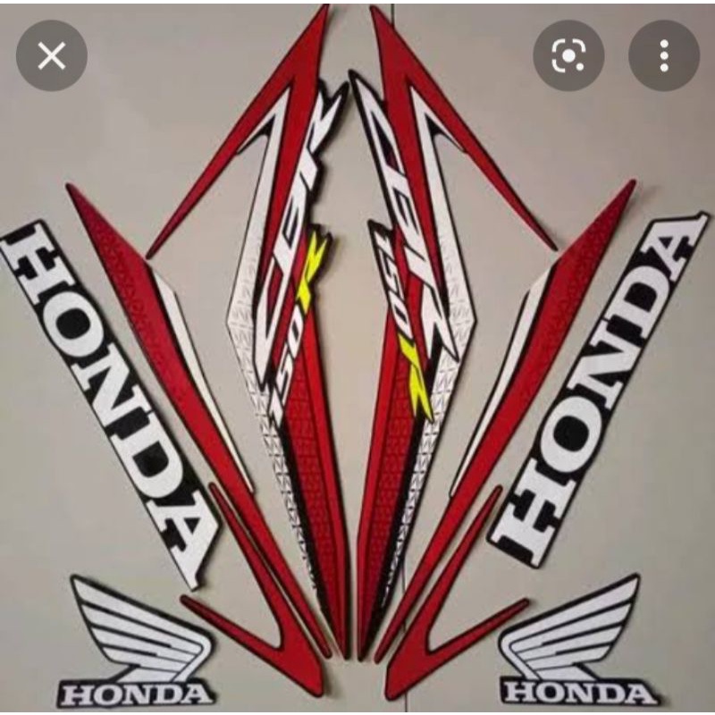 Stiker Striping Motor Honda CBR 150 R 2016 Black Red