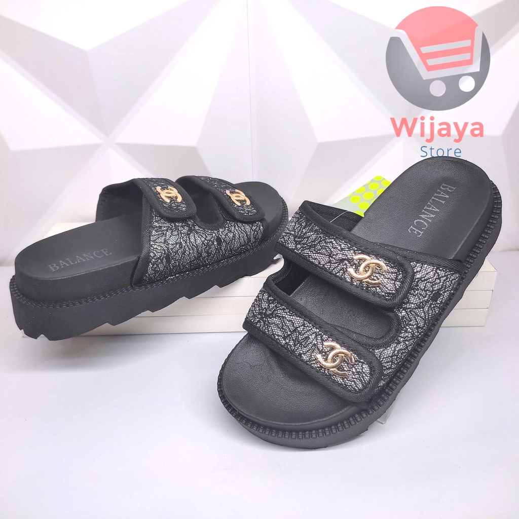 Sandal BALANCE 238 11A Wedges Slop Wanita Sendal Jelly Slide Selop Cewek Perempuan