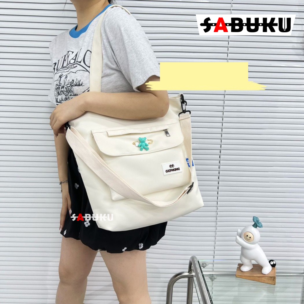 Tas Totebag Fashion Wanita Resleting Tas Sekolah Wanita Tas Selempang Bahan Lembut Dan Halus Fashion Korea -270