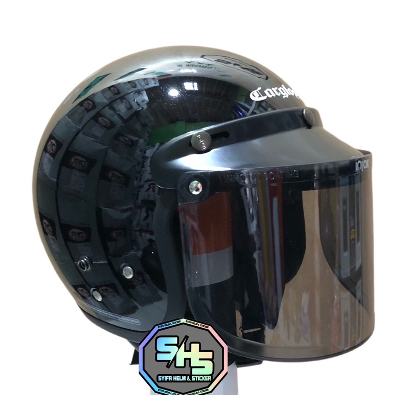 Helm bogo dewasa SNI/Helm retro full Leher