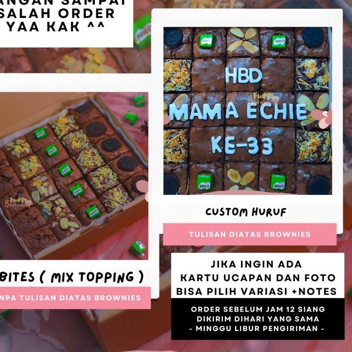 

Update!! Fudgy Brownies Custom by Nands Food Mouthfully Chocolate Terenak ✔