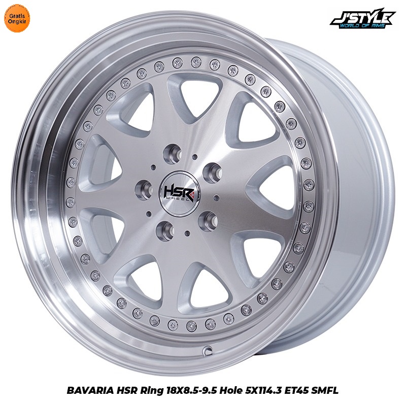 Velg modifikasi lebar HSR Ring 18 untuk mobil Odyssey Camry Civic dll