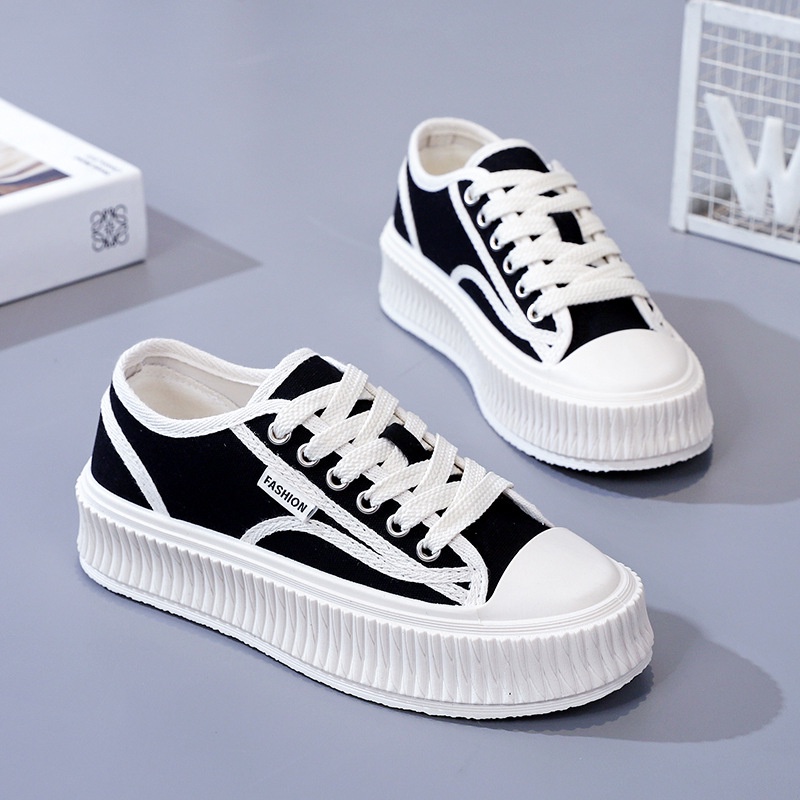 [SEPATU.IMPORT88] Sepatu Sneakers Wanita Casual Wear ala Korea Import Kualitas Super Premium SP 606