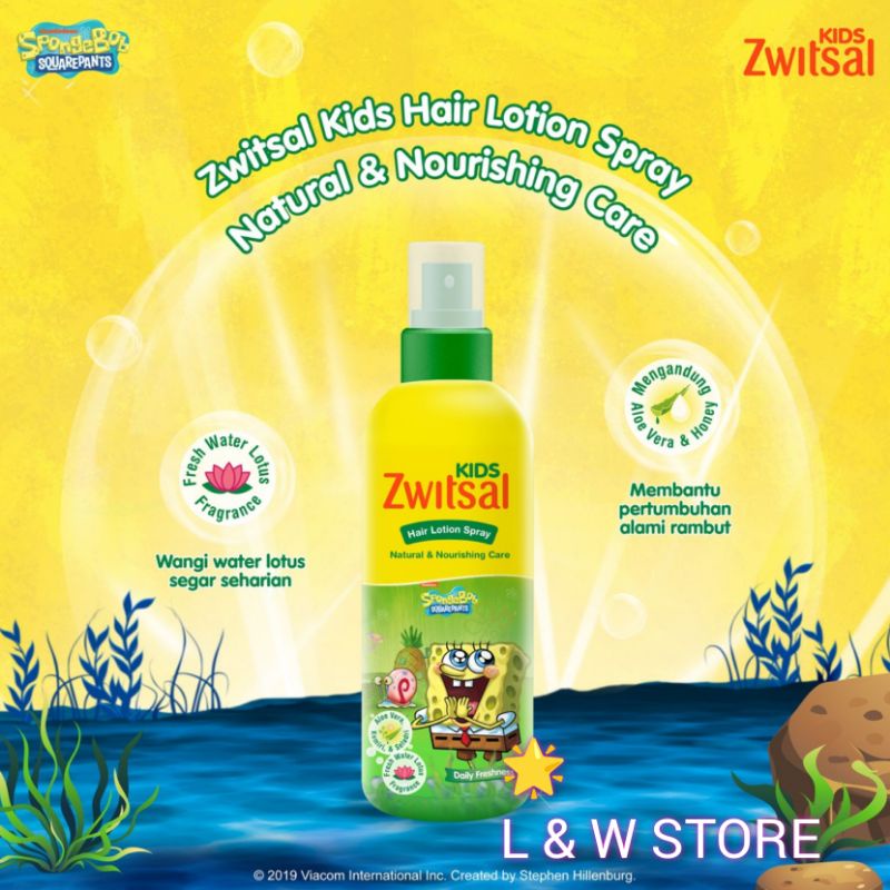 ZWITSAL KIDS HAIR LOTION NATURAL AND NOURSIHING 100ml - HAIR LOTION ANAK