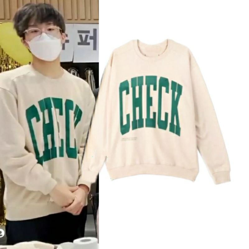 Basic Sweater Tressur Jeongwoo Style CECK Hijau Besar