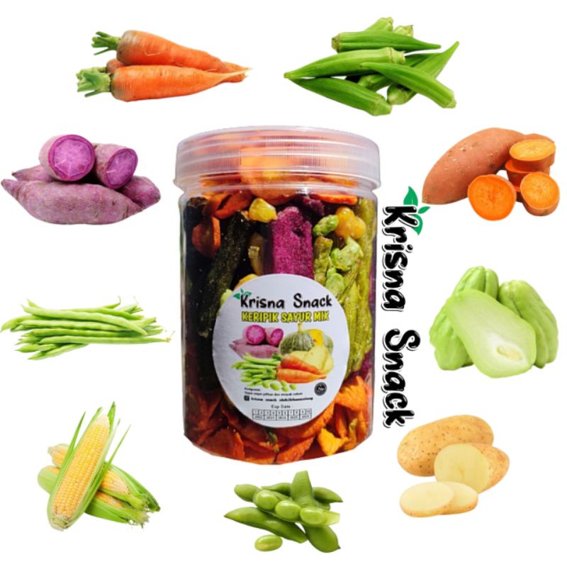 KERIPIK SAYUR MIX TOPLES 800 ML