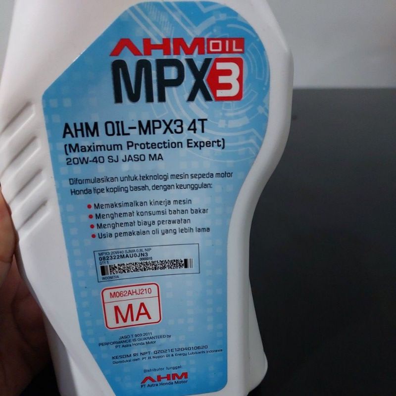 AHM OLI MPX3 800ML FOR CUB AND SPORT