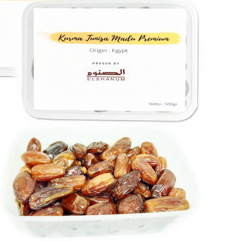 

limited Edition✔️Kurma Tunisia Madu Premium BOX 500gr ELSHANUM - Free Siwak / Kurma Madu / Tunis Madu|RA1
