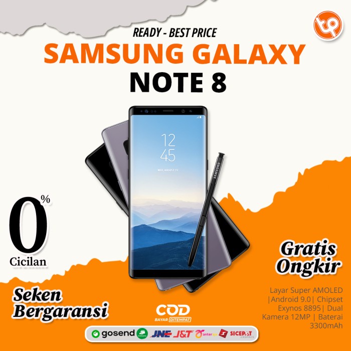 [ Hp / Handphone ] Samsung Galaxy Note 8 Dual Sim Sein Ori Bekas / Second / Seken / 2Nd