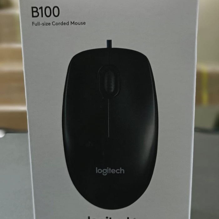 Promo Mouse Kabel Logitech B100 Bagus