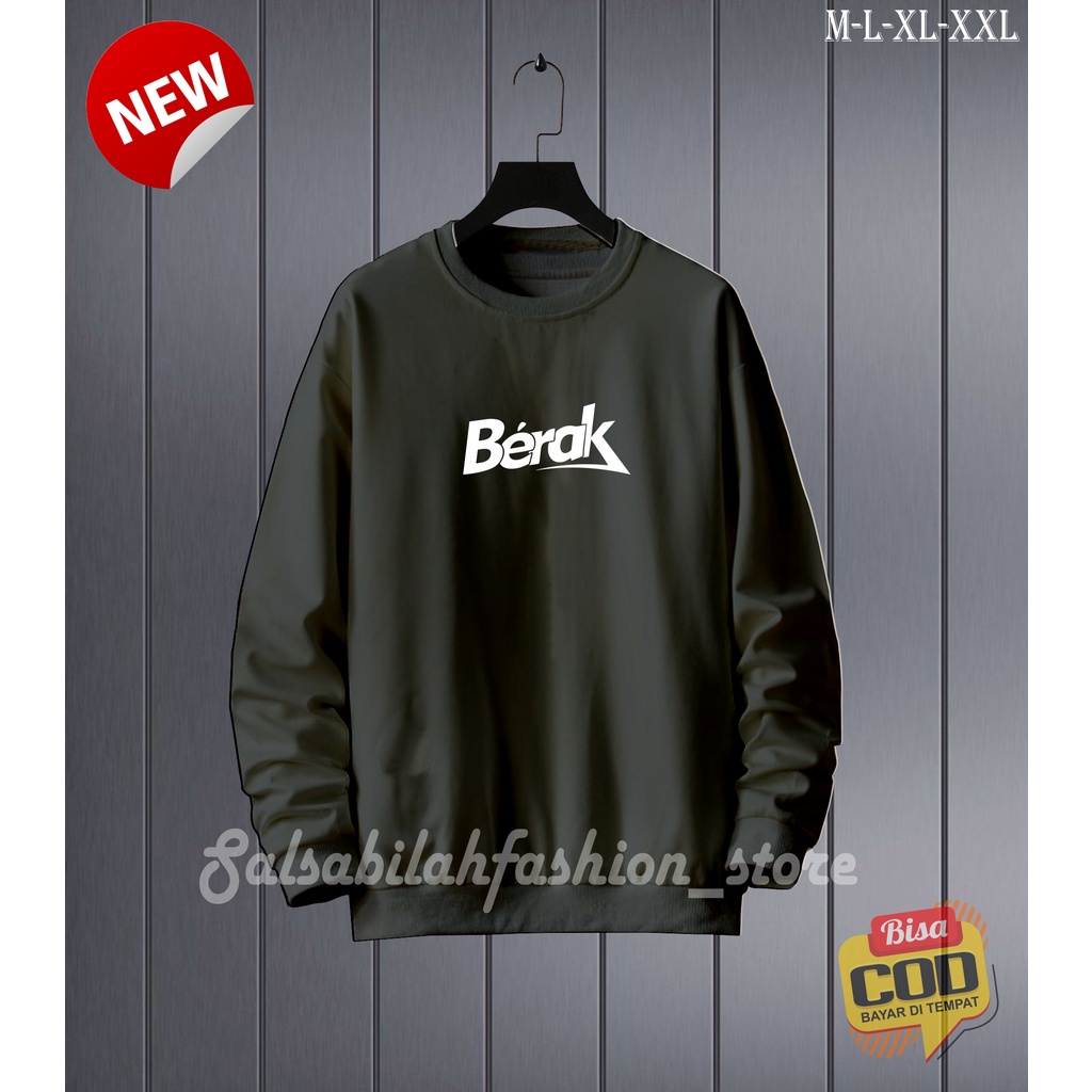 (COD) CREWNECK BERA'K SCRIPT BLACK UNISEX ORIGINAL